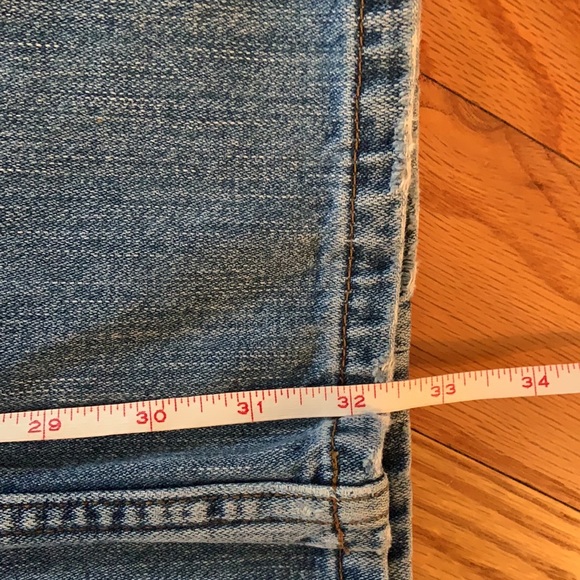 Vintage Bartack faded button fly blue jeans - Picture 9 of 11